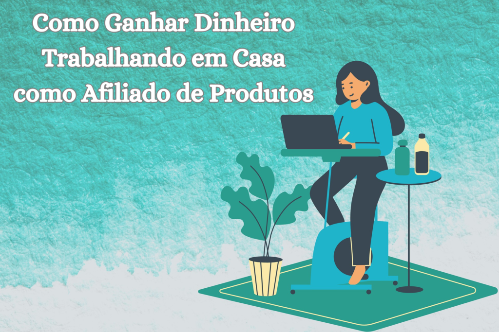 Mulher trabalhando em casa
